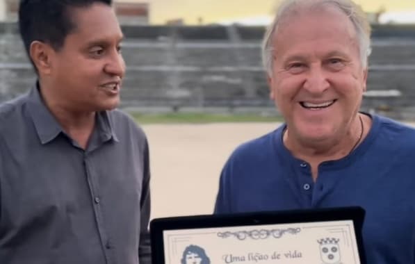 VÍDEO: Zico é homenageado e recebe placa da prefeitura de Itabuna