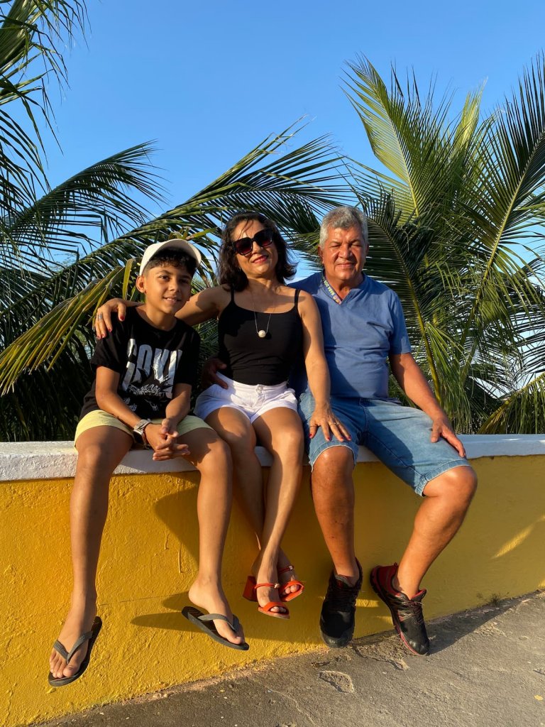 Professora Maria Ivone e famÃlia