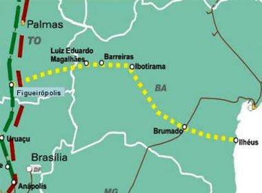 Ibama anuncia licença de instalação de quatro lotes da Ferrovia Oeste-Leste