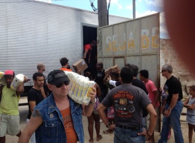 Grupo Harley Davidson Bahia faz doação de alimentos em Paripe