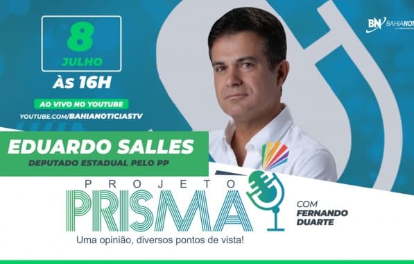 Projeto Prisma entrevista deputado estadual Eduardo Salles nesta segunda-feira