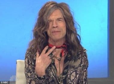 Mick Jagger interpreta Steven Tyler em programa de humor