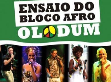 Bloco Afro Olodum tem ensaio neste domingo