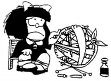 Nos 50 anos de Mafalda, Quino afirma que personagem é &#039;mais um desenho&#039;