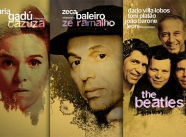 Ingressos para shows covers de Maria Gadú, Zeca Baleiro e Dado Villa-Lobos no TCA já estão à venda