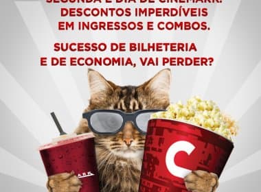 Rede Cinemark realiza promoção &#039;Segunda Imperdível&#039;