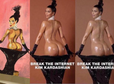 Pintor dinamarquês usa o pênis como pincel para retratar Kim Kardashian 