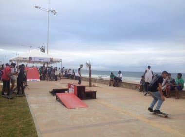 Apesar de problemas no piso, público aprova pista de skate do Festival da Primavera