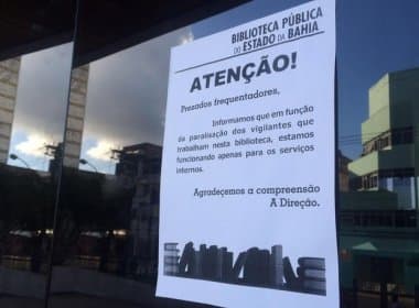 Vigilantes paralisam atividades e Biblioteca dos Barris segue fechada para visitação