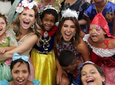 Fernanda Rodrigues leva ‘Fazendo a Festa’ para o Inca e emociona crianças com câncer