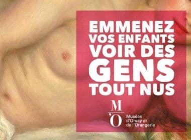 'Tragam seus filhos para ver gente nua', diz campanha publicitária de museu na França