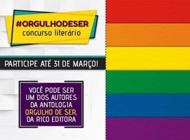 Concurso ‘Orgulho de Ser’ abre inscrições para autores de contos com temática LGBTI