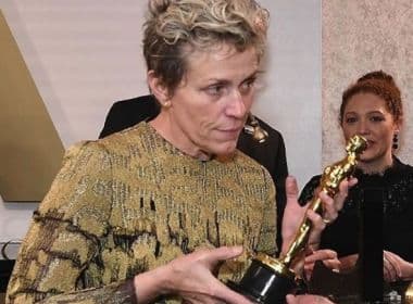 Frances McDormand tem Oscar furtado em festa, mas consegue recuperar troféu
