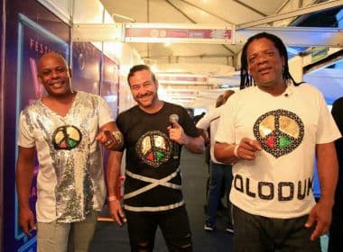 Bloco Olodum realiza primeiro ensaio com participação de Lucas di Fiori