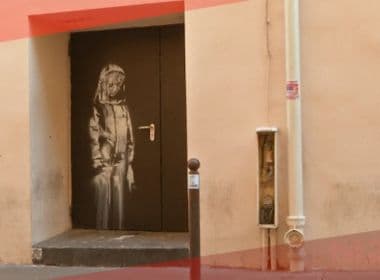 Ladrões roubam porta com grafite de Banksy em Paris