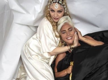 Lady Gaga e Madonna posam juntas em festa após Oscar
