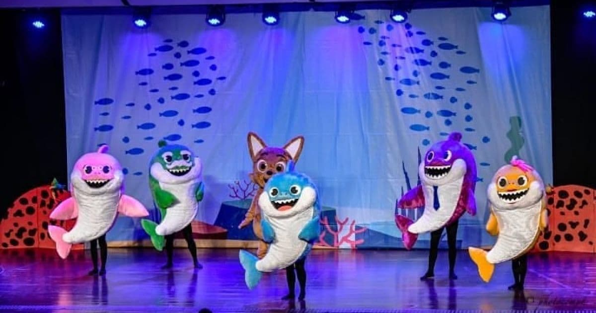 Teatro Jorge Amado recebe espetáculo infantil 'Baby Shark' neste fim de semana