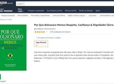 Com 188 páginas em branco, livro com motivos para confiar em Bolsonaro viraliza