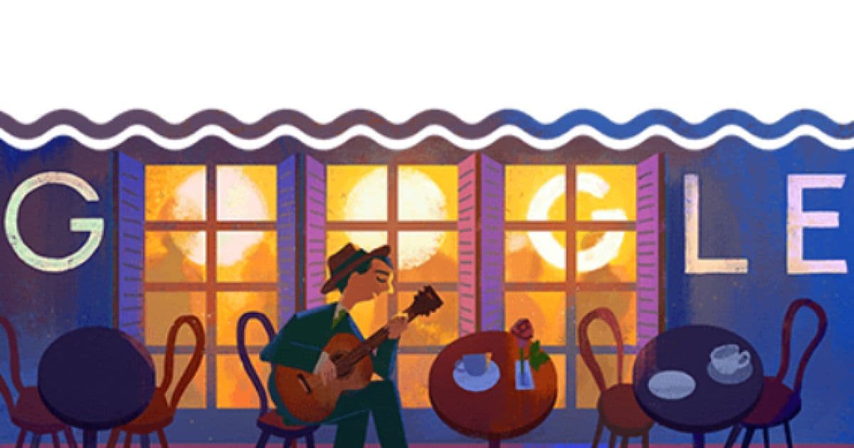 Doodle do Google faz homenagem a Noel Rosa no aniversário do sambista