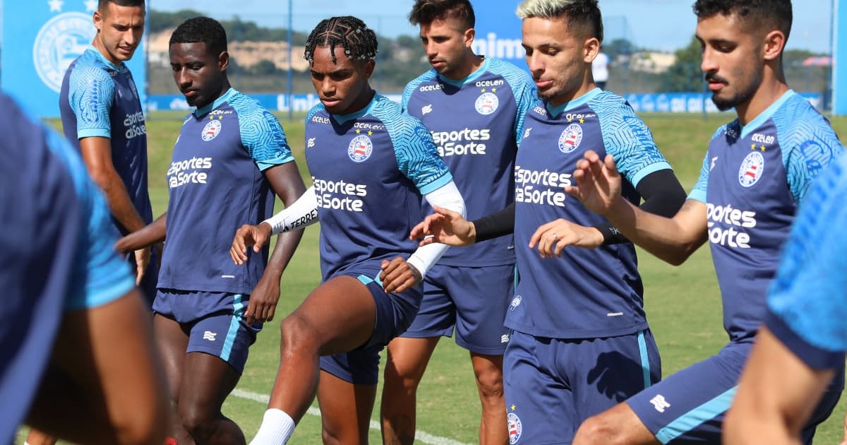 Bahia encerra preparação para decisão contra o Santos; veja possível escalação