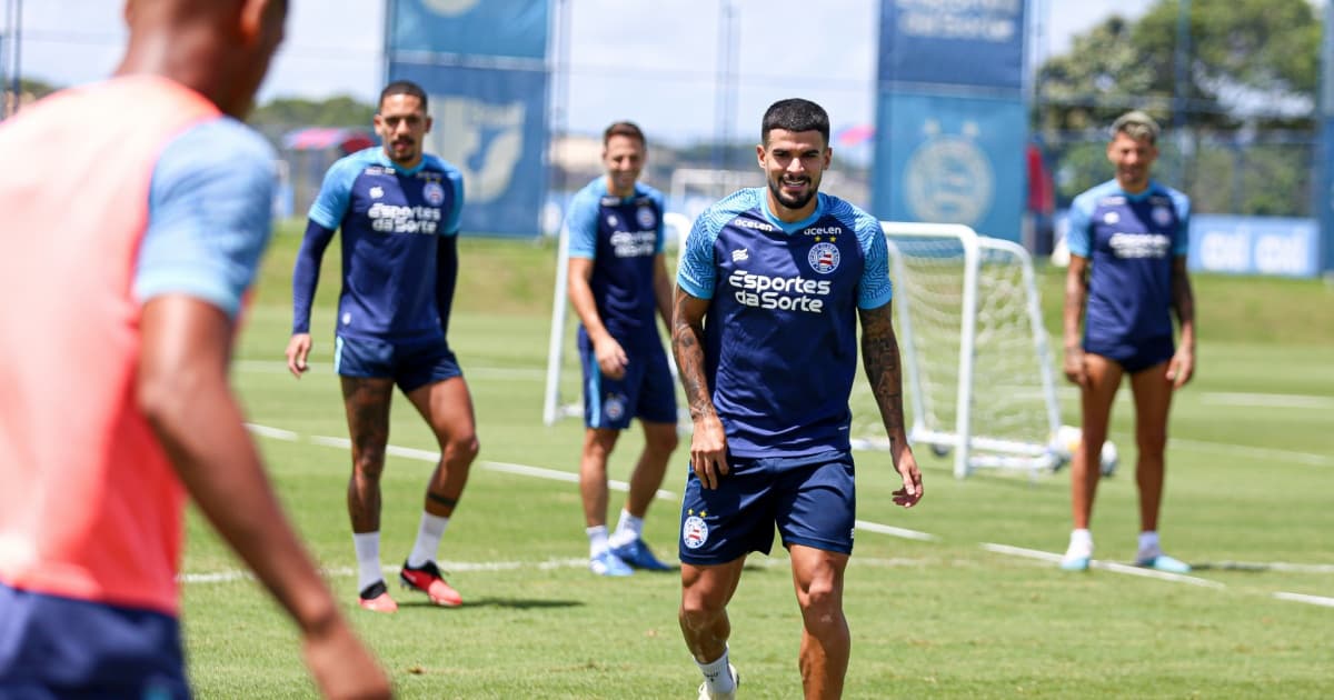 Bahia realiza treino tático antes de encarar o CRB pela Copa do Nordeste