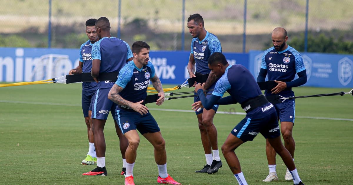 Everaldo volta a treinar e fica à disposição para retornar ao Bahia contra o Inter