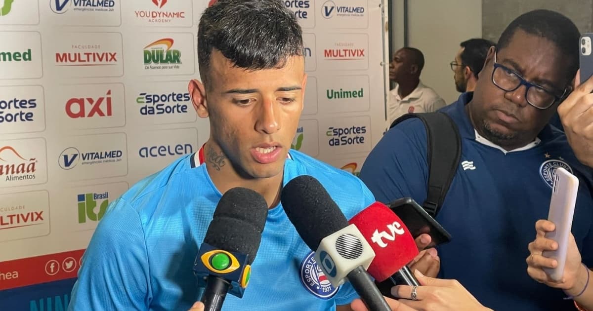 Lucho Rodríguez celebra primeiro gol pelo Bahia: ''Estava com muita vontade''