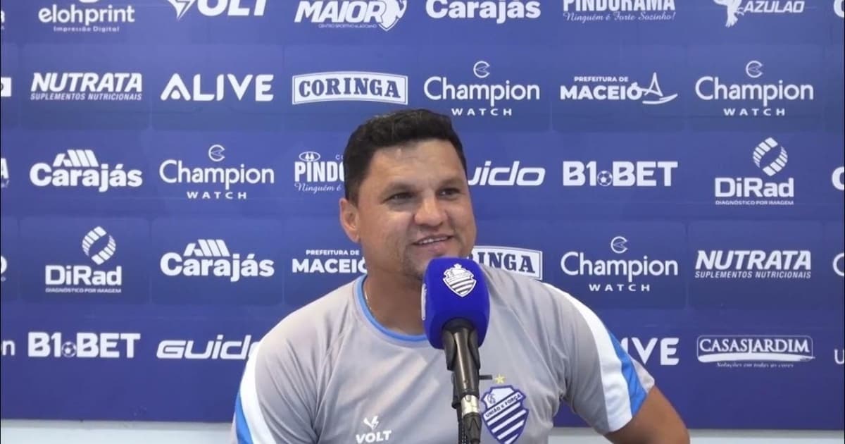 Bebeto Moraes elogia CSA por atuação contra o Vitória: "Conseguimos performar muito bem" 