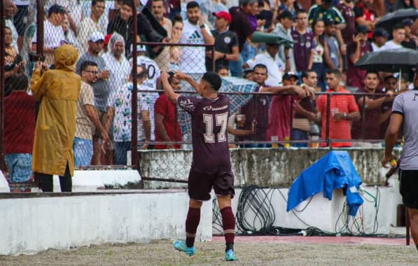 Autor do 1º gol da vitória do Jacuipense, Thiaguinho comemora classificação à 1ª final da carreira