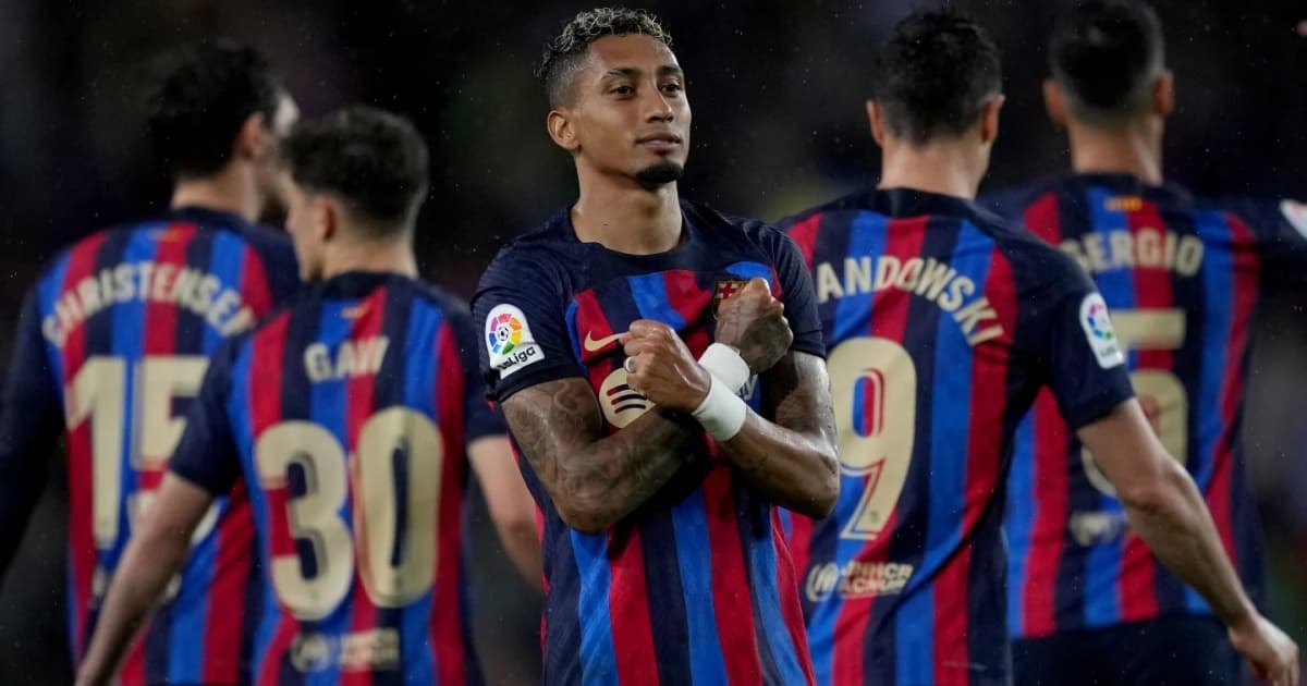 O brasileiro Raphinha é um dos destaques do Barça na temporada 