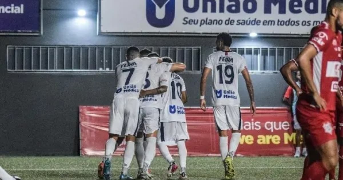 Bahia de Feira venceu o Sergipe na 1ª rodada por 3 a 1