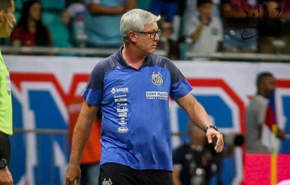 Odair Hellmann analisa derrota do Santos para o Bahia nos pênaltis e lamenta eliminação na Copa do Brasil