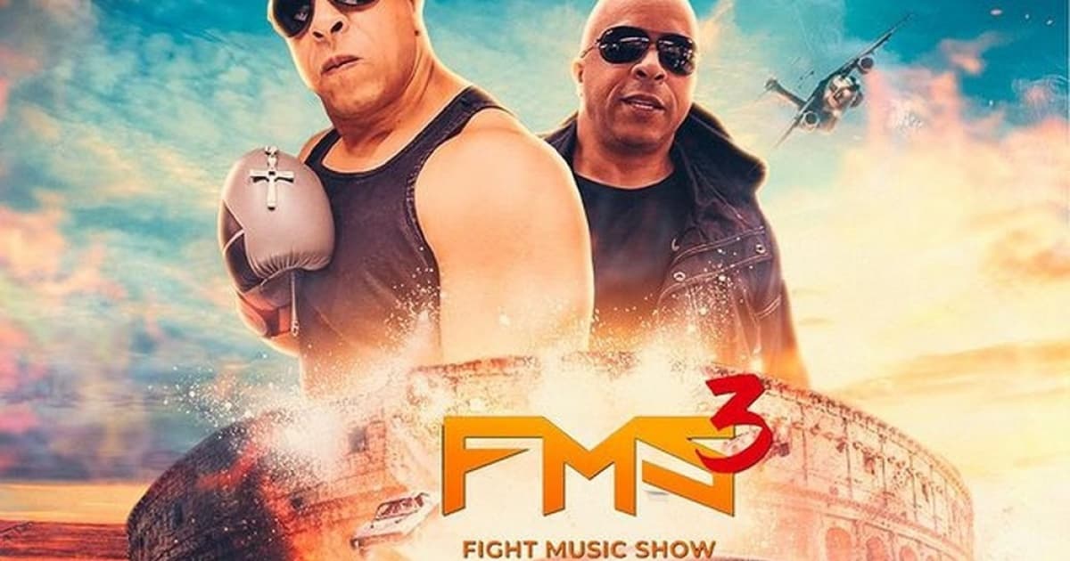 Post do Fight Music Show confirmando a presença de Junior Dublê; ator enfrentará Popó dia 26 de agosto