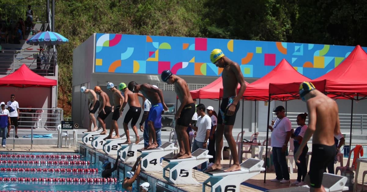 Campeonato Baiano de Natação Mirim à Sênior recebe 350 atletas na Piscina Olímpica da Bahia