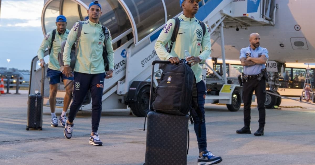 Jogadores da Seleção Brasileira desembarcam em Lisboa