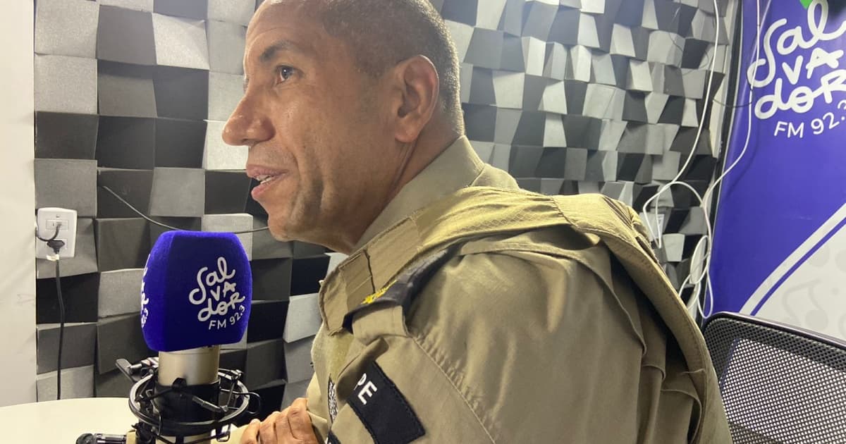 Elbert Vinhático, comandante do BEPE, falou no programa BN na Bola, da Salvador FM