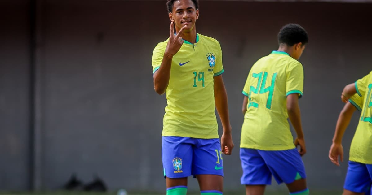 Chuva de gols: Brasil sub-15 aplica goleada de 11 a 0 na Copa 2 de Julho