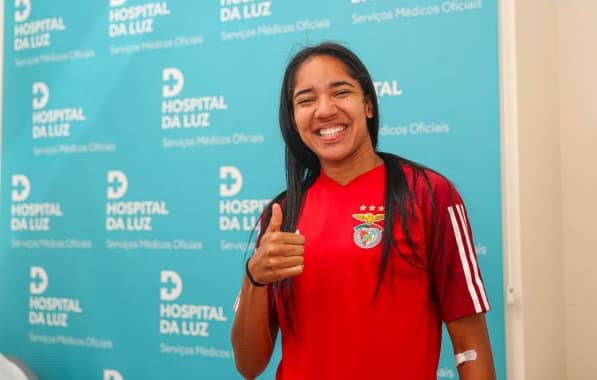 Atacante baiana Laís Araújo projeta futuro com o Benfica: "Expectativa é de que seja uma temporada vitoriosa"