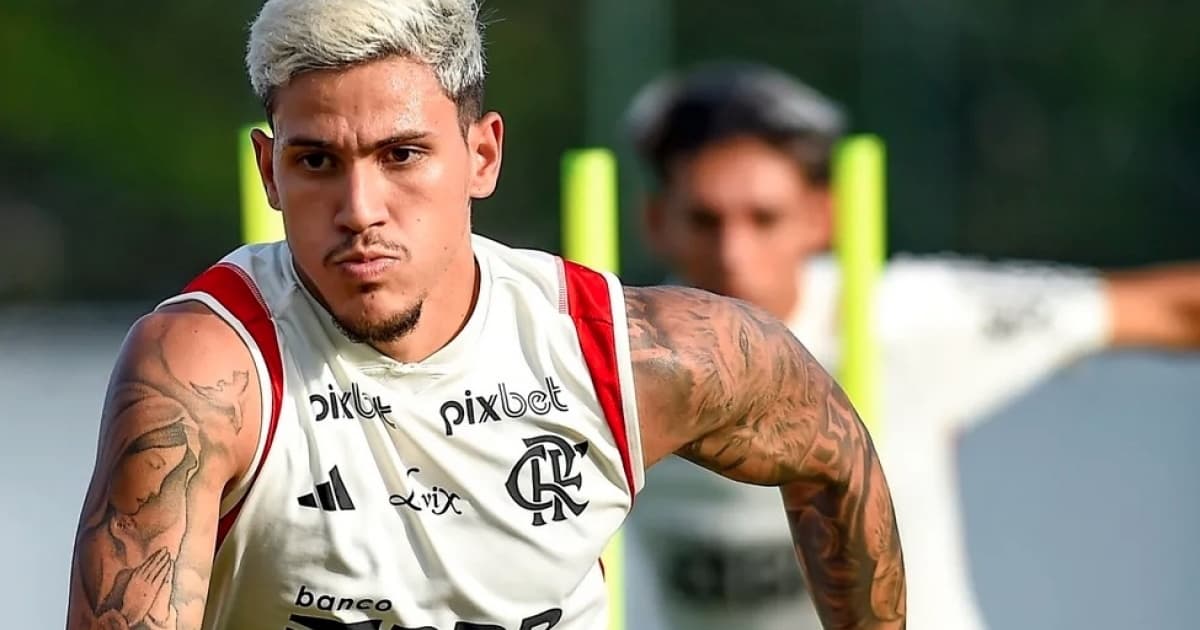 Pedro treina com o Flamengo