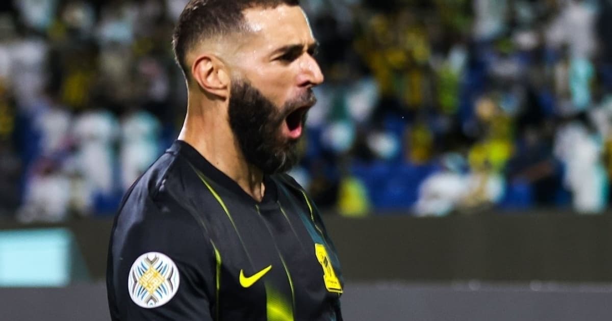 Benzema saiu do banco e marcou terceiro gol em três jogos pelo Al-Ittihad