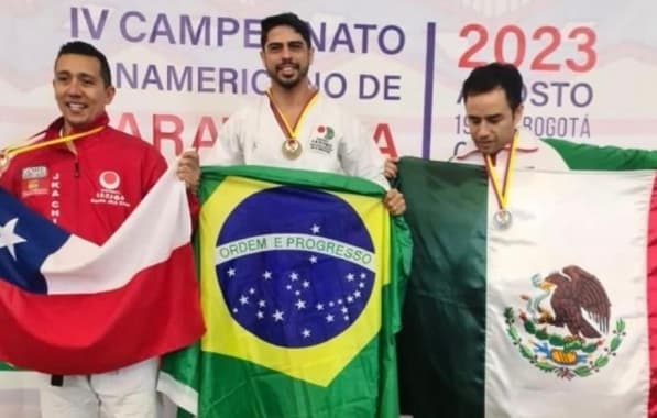 Carateca baiano supera expectativas e conquista título Pan-Americano: "Sorriso de orelha a orelha"