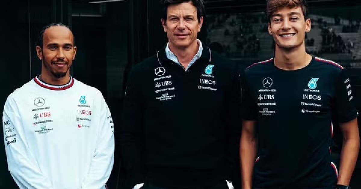 Hamilton e Russell renovaram com a Mercedes até 2025
