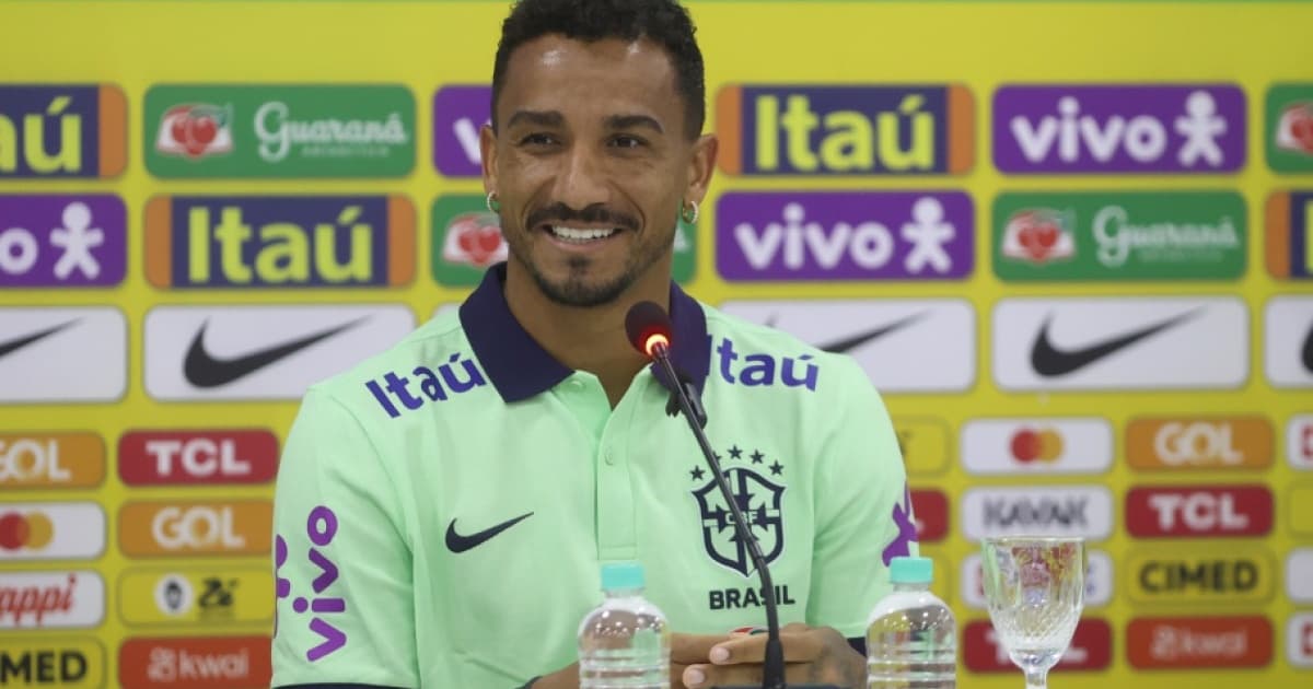Danilo projeta estreia da Seleção com Diniz: "Que possa resgatar o orgulho do brasileiro"