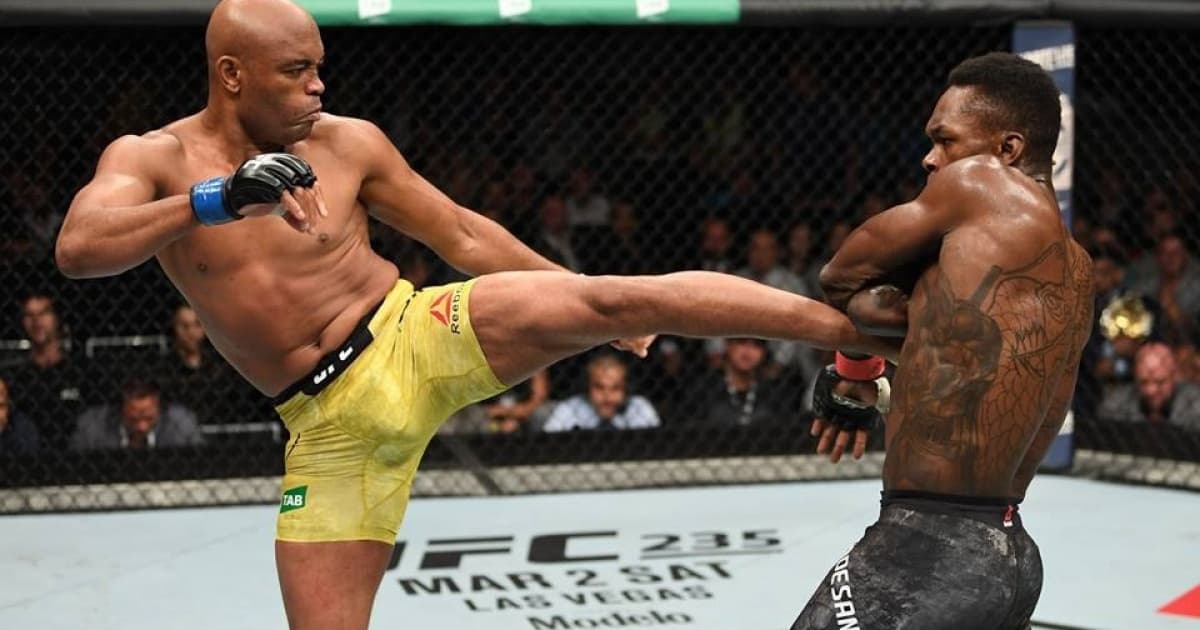 Anderson Silva e se Adesanya se enfrentaram em 2019