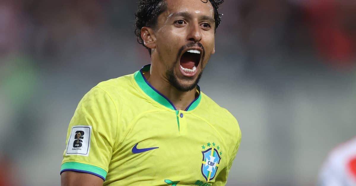 Marquinhos marcou aos 44 do 2° tempo o gol da vitória brasileira diante do Peru