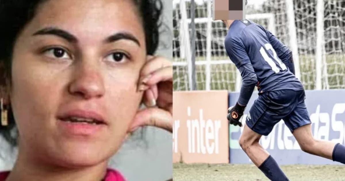 Goleiro Bruninho está com 13 anos e atua nas divisões de base do Athletico-PR