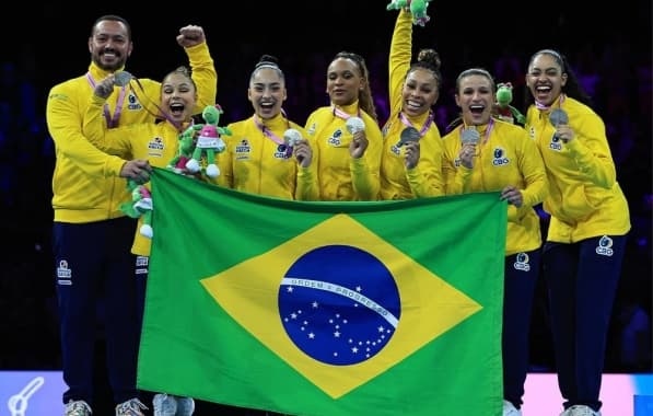 Brasil conquista prata inédita por equipes no Mundial de Ginástica