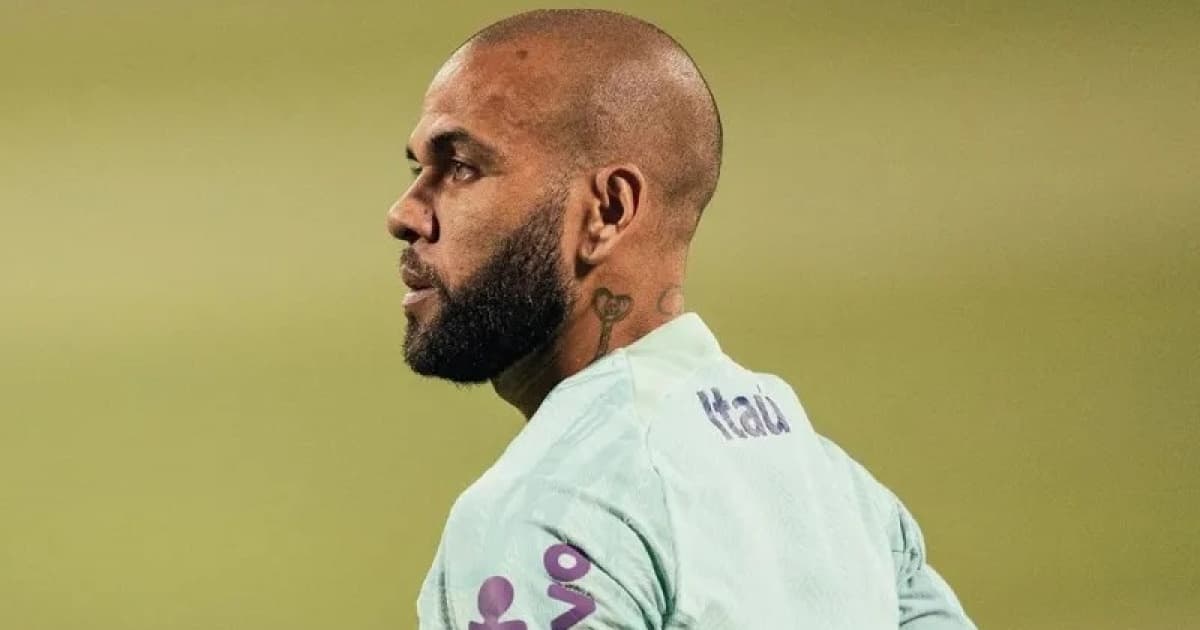 Daniel Alves está preso desde janeiro, nos arredores de Barcelona