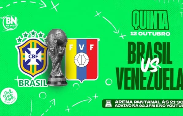 AO VIVO: Ouça o duelo entre Brasil e Venezuela com o BN na Bola
