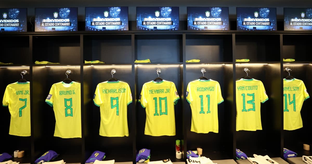 Confira as escalações de Uruguai x Brasil pelas Eliminatórias Sul-Americanas